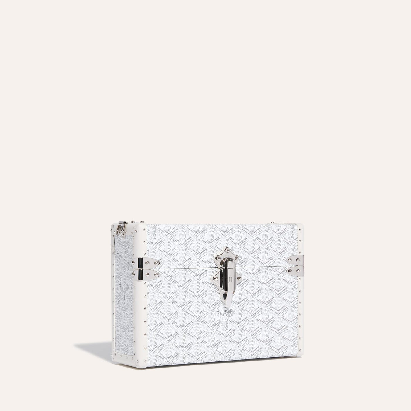 Goyard Cassette Trunk Bag White - Image 1